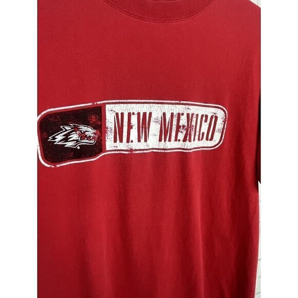 NCAA by KA Inc. Red UNM University Lobos New Mexico T Shirt Tee Top Men's Small - Picture 2 of 12